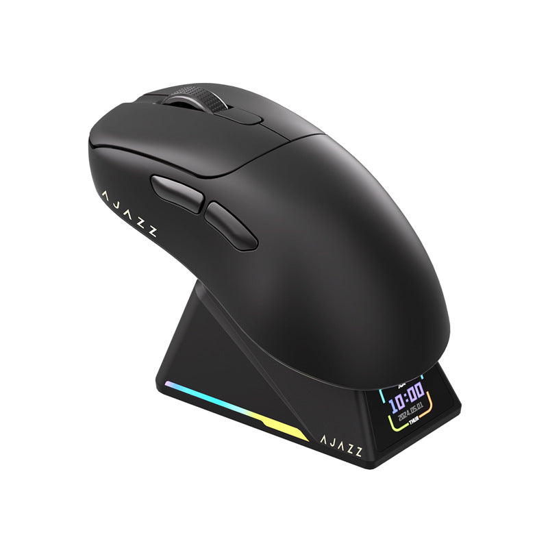 Gaming Mouse | Tri-Mode Wireless | 8000Hz Polling Rate | PAW3950 Sensor with Magnetic Charging Dock | White
