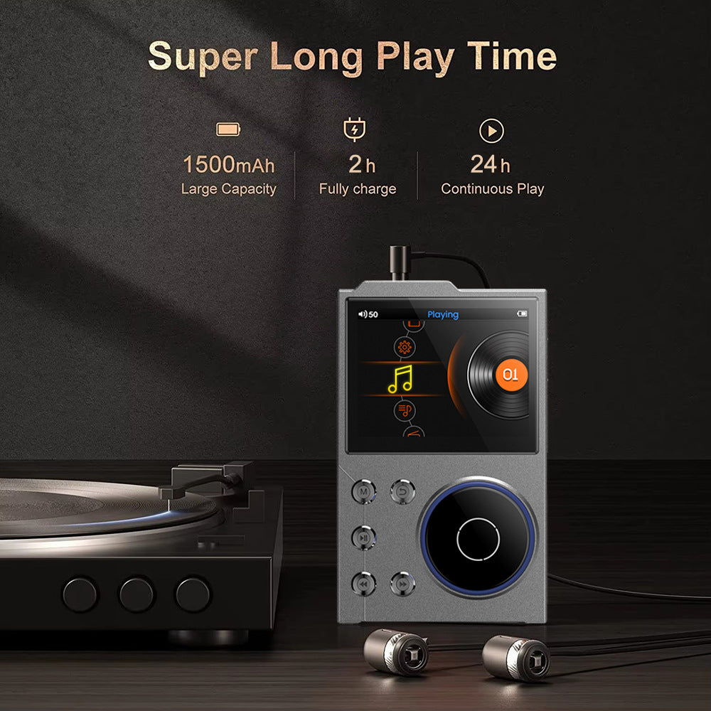 Hi-Res Digital Audio Player | DSD & Dual DAC | Bluetooth 5.0 | Expandable Storage | Grey 16GB + 16GB