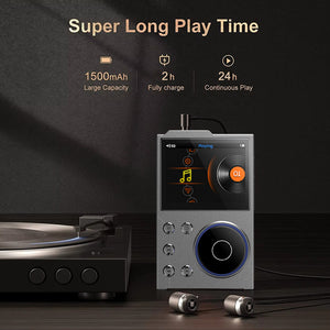 Hi-Res Digital Audio Player | DSD & Dual DAC | Bluetooth 5.0 | Expandable Storage | Grey 16GB + 16GB