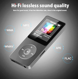 Digital Music Player | Bluetooth 5.4 | Hi-Fi Lossless Sound | 8GB Storage | Expandable | Black + 8GB