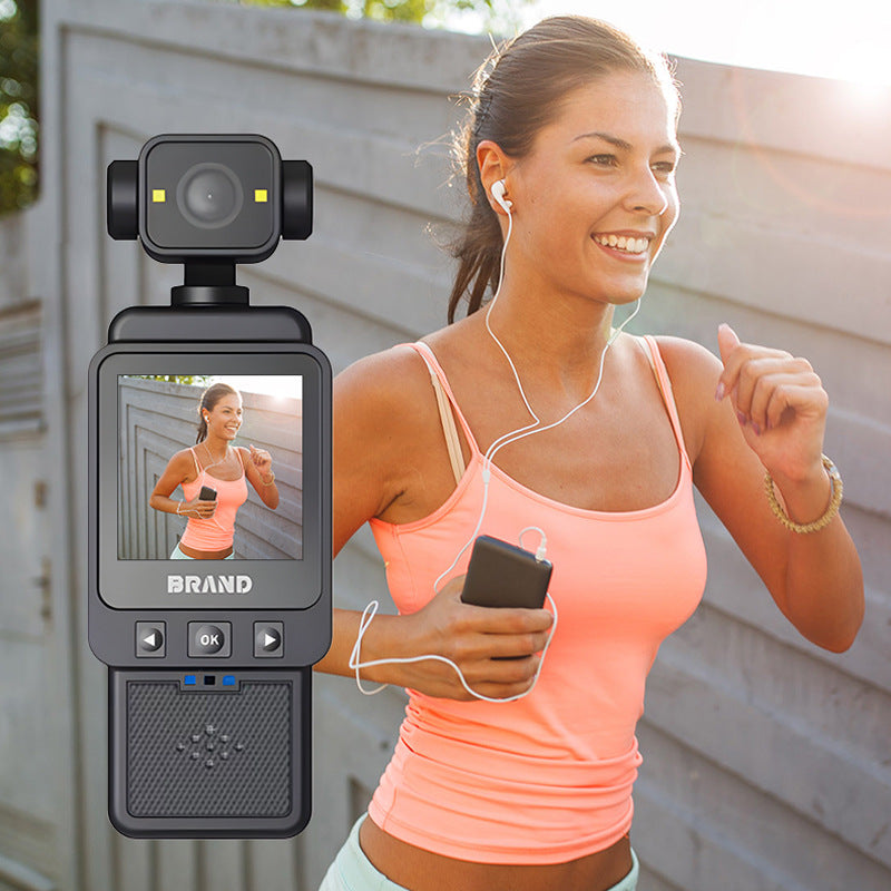 Compact Body Camera | 180° Rotatable Lens | Night Vision | WiFi & Fill Lights | Black + 32GB