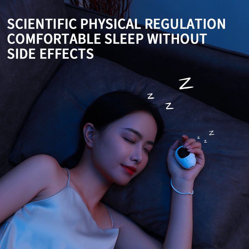 Sleep Aid Device | Handheld Microcurrent Pulse Massager | USB Rechargeable | Black Finish