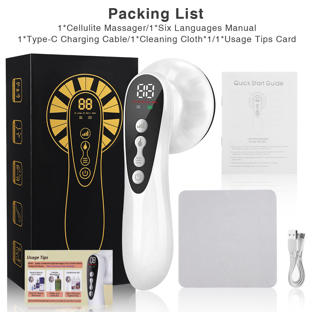 Body Contouring Device | Advanced Multi-Technology 5-in-1 | Skin Firming, Muscle Toning & Rejuvenation | White Finish