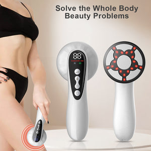 Body Contouring Device | Advanced Multi-Technology 5-in-1 | Skin Firming, Muscle Toning & Rejuvenation | White Finish