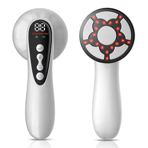 Body Contouring Device | Advanced Multi-Technology 5-in-1 | Skin Firming, Muscle Toning & Rejuvenation | White Finish