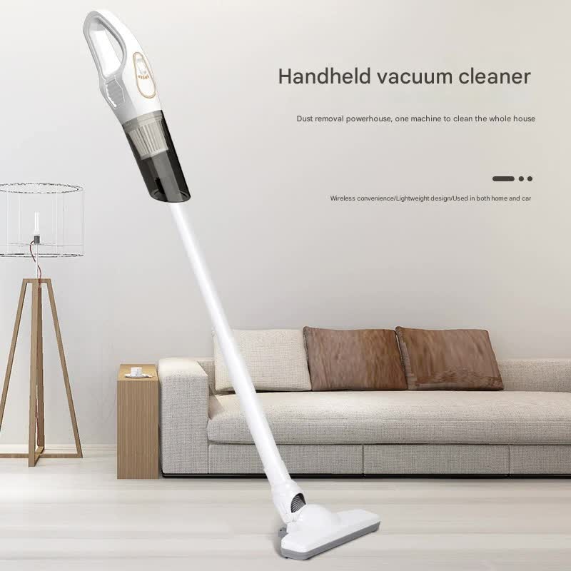 Cordless Vacuum Cleaner 2-in-1 | Handheld & Stick | Detachable Water Tank & Dust Mite Remover | Black