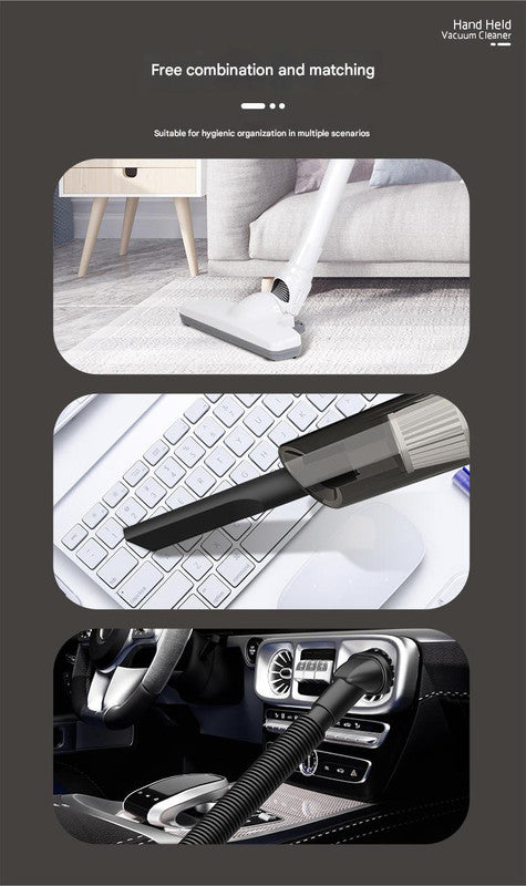 Cordless Vacuum Cleaner 2-in-1 | Handheld & Stick | Detachable Water Tank & Dust Mite Remover | Black