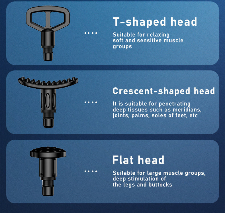 Percussion Massage Gun | Professional Deep Tissue | 30 Speeds | 6 Heads & LCD Touch Screen | Grey Finish