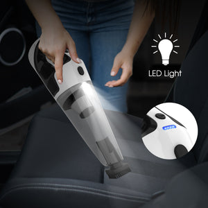 Corded Handheld Car Vacuum Cleaner | 10kPa Suction | 120W Power | LED Light | Black Finish