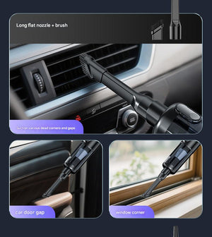 Cordless Handheld Vacuum & Blower | Brushless Motor | Digital Display | Black & Grey