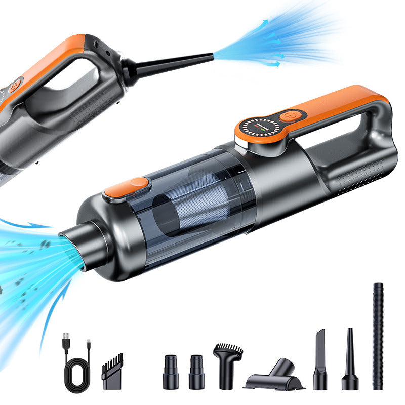 Cordless Handheld Vacuum & Blower | Brushless Motor | Digital Display | Grey & Orange