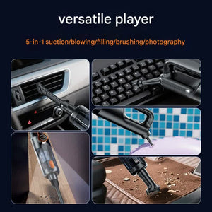 Cordless Handheld Vacuum & Blower | Brushless Motor | Digital Display | Grey & Orange