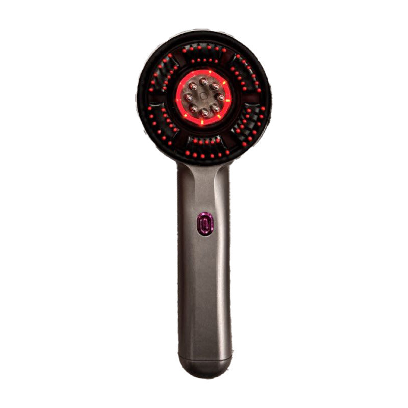 Electric Scalp Massager & Essential Oil Applicator Brush | 360° Kneading | USB-C Rechargeable | Grey
