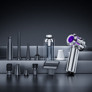 Cordless Vacuum Cleaner 4-in-1 | Handheld | 16KPa Suction | Brushless Motor, Blower & Air Pump | Silver & Purple