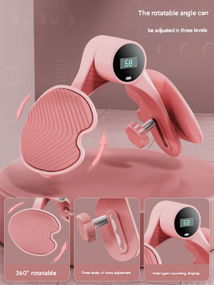 Smart Kegel & Thigh Master | Adjustable Pelvic Floor Trainer with Counter | Purple Finish