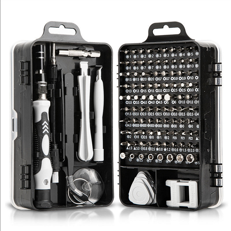 Precision Screwdriver Set 115-in-1 | Magnetic Repair Kit for PC, Laptop, Phone & Electronics | Grey