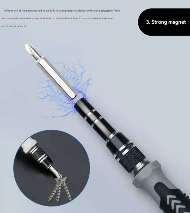 Precision Screwdriver Set 115-in-1 | Magnetic Repair Kit for PC, Laptop, Phone & Electronics | Blue & Black