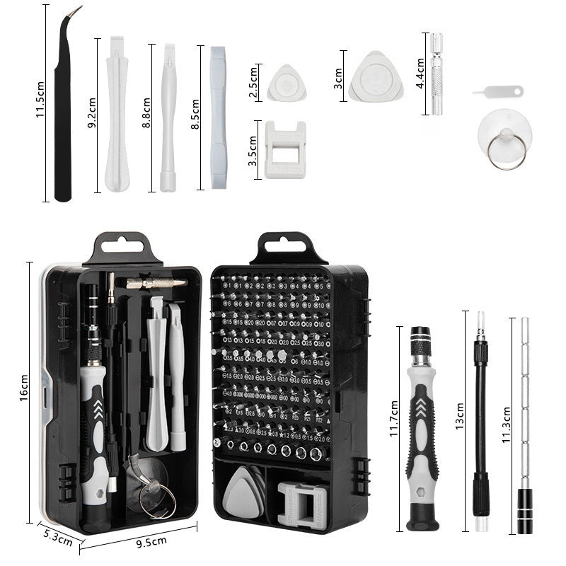 Precision Screwdriver Set 115-in-1 | Magnetic Repair Kit for PC, Laptop, Phone & Electronics | Purple & Black