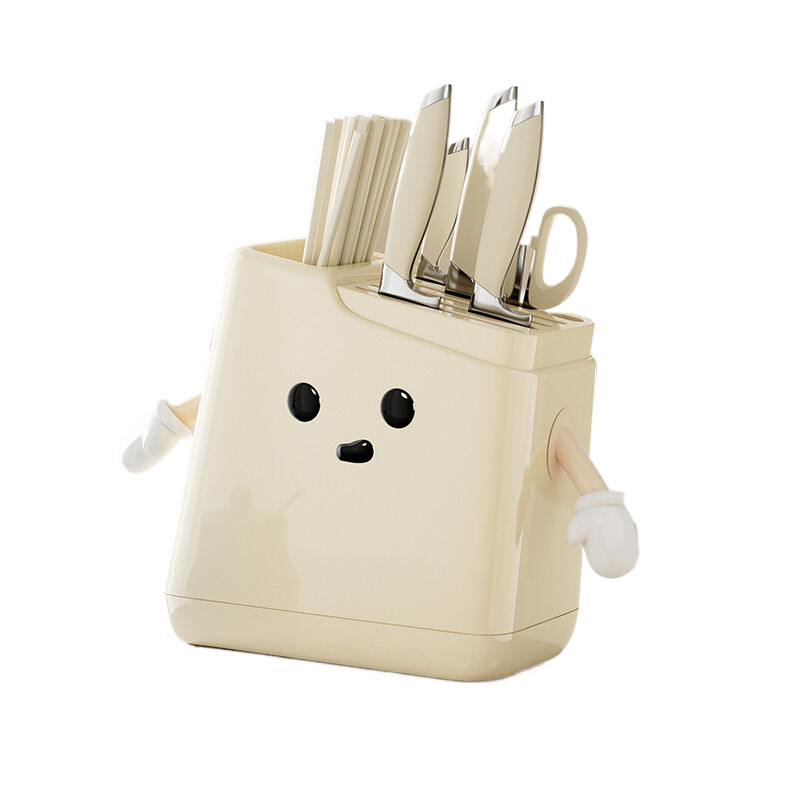 8829 Trapezoidal Knife Holder | 2 Hands + Eyes | Large Size | Kitchen Storage