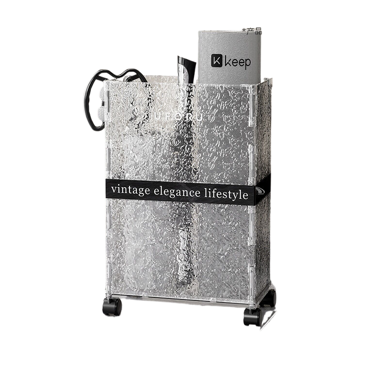 Water Ripple Stand Holder | Black | Rectangular Design | Sleek and Modern Organizer