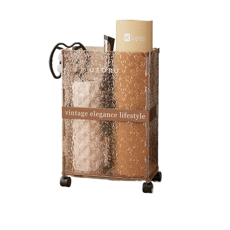 Water Ripple Stand Holder | Brown | Rectangular | Elegant Storage Display | Home Decor