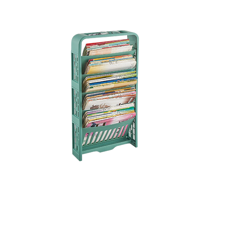 Book Storage Rack | With Pen Holder | Green | Functional Desk Organizer