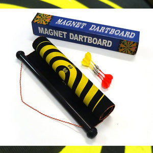 17" Magnetic Roll-Up Dart Board with 6 Darts | Double-Sided Game