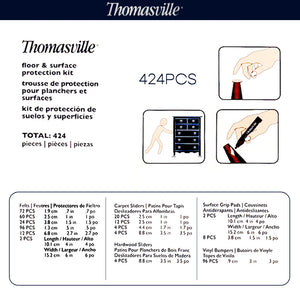 Thomasville Floor Surface Protection Kit | 424 Pieces | Felts, Bumpers, Sliders & Grips