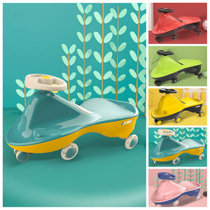 Bobisi Green-Glide Walker Swing Car | Twist Car Ride On Toy | Italian Designer for Children | Outdoor