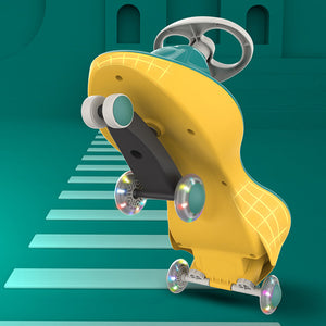 Moka White-Glide Walker Swing Car | Twist Car Ride On Toy | Italian Designer for Children | Outdoor