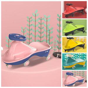 Rococo Pink-Glide Walker Swing Car | Twist Car Ride On Toy | Italian Designer for Children | Outdoor