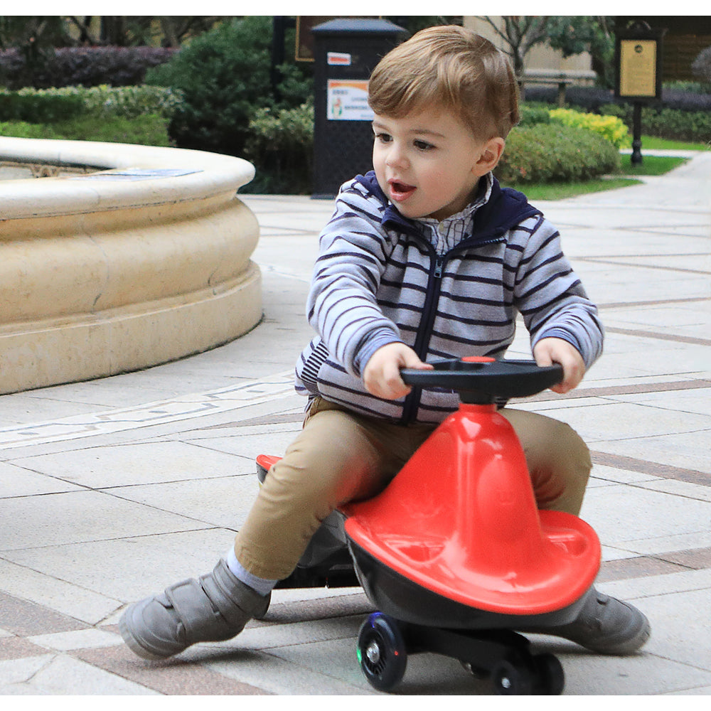 Yellow-Glide Walker Swing Car | Twist Car Ride On Toy | Italian Designer for Children | Outdoor