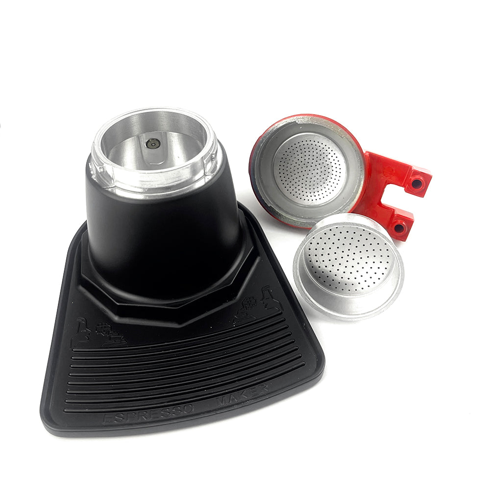 Red Mini Espresso 2-Cup Ceramic Coffee Maker | Moka Coffee Maker | Italian Classic Design