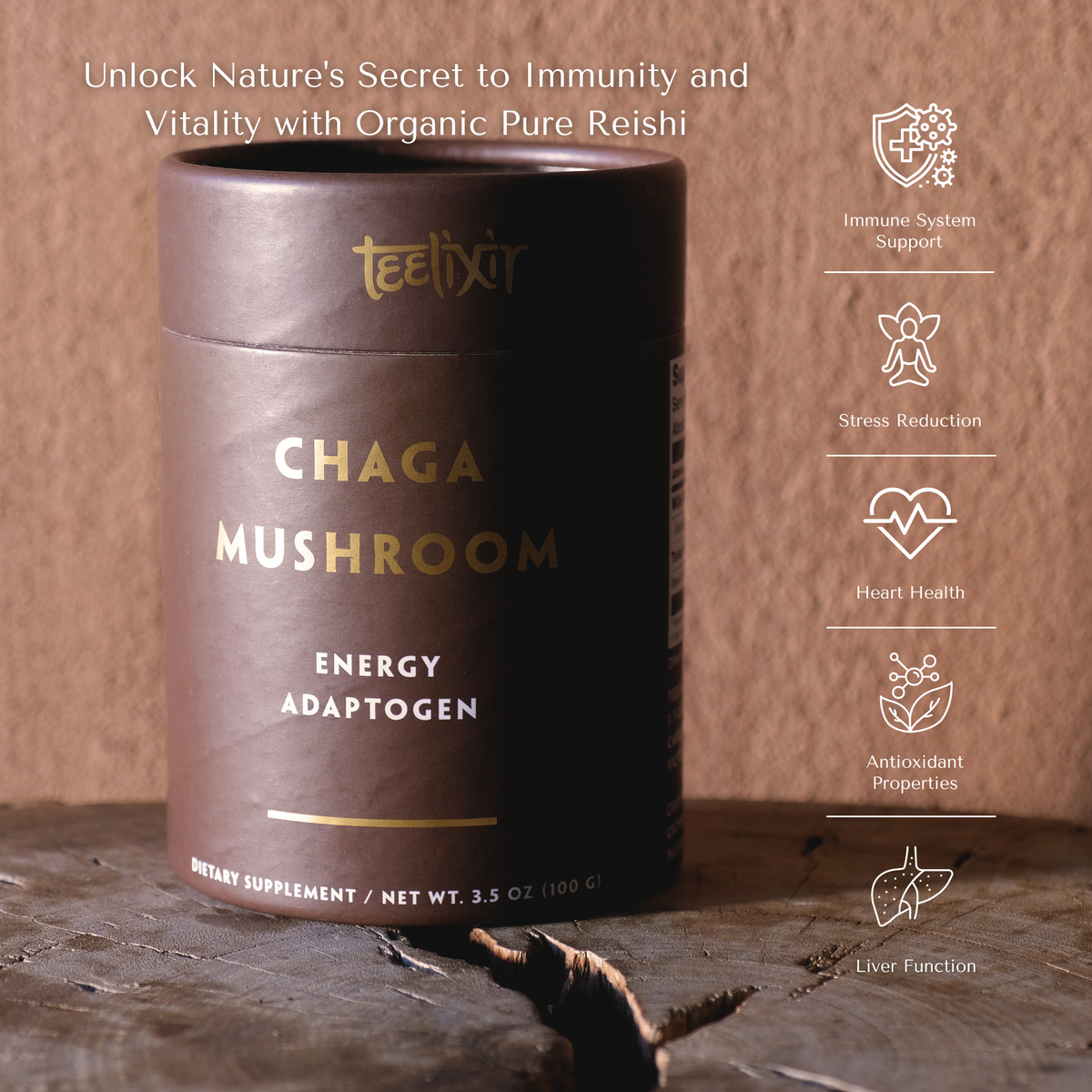 Teelixir Organic Chaga Mushroom | 500g