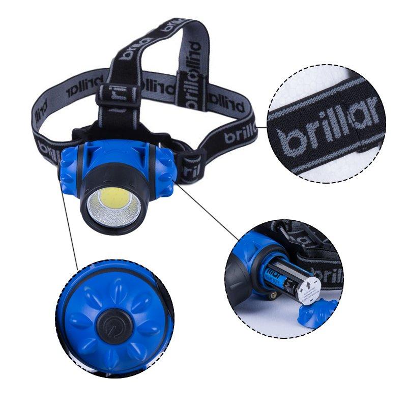 3 Mode Headlamp with COB LED Technology | Black/Blue