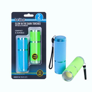 Duo | 2 Pack Glow-in-the-Dark Flashlights