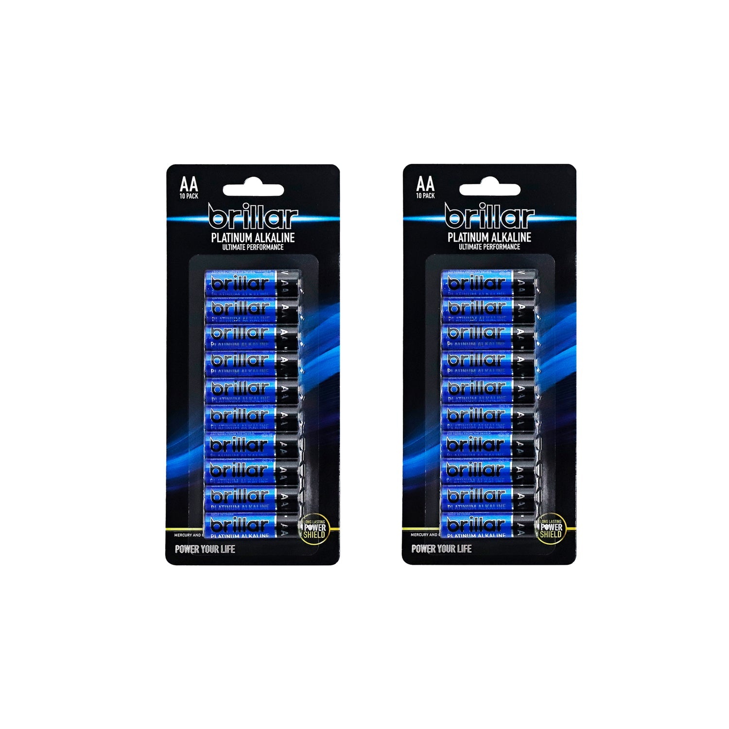 2x Brillar AA Platinum Alkaline Batteries | 10pk