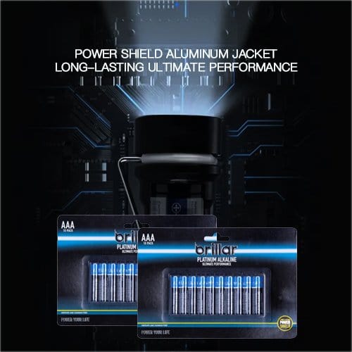 2x Brillar AAA Platinum Alkaline Batteries | 10pk