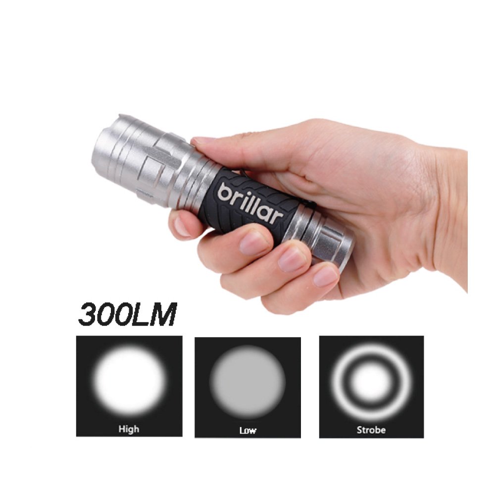 Brillar Mighty Mate Flashlight | 300 Lumen Battery Torch