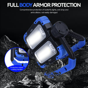 Brillar 600 Lumen 360° Rotating COB LED Work Lamp | Versatile Outdoor & Emergency Light