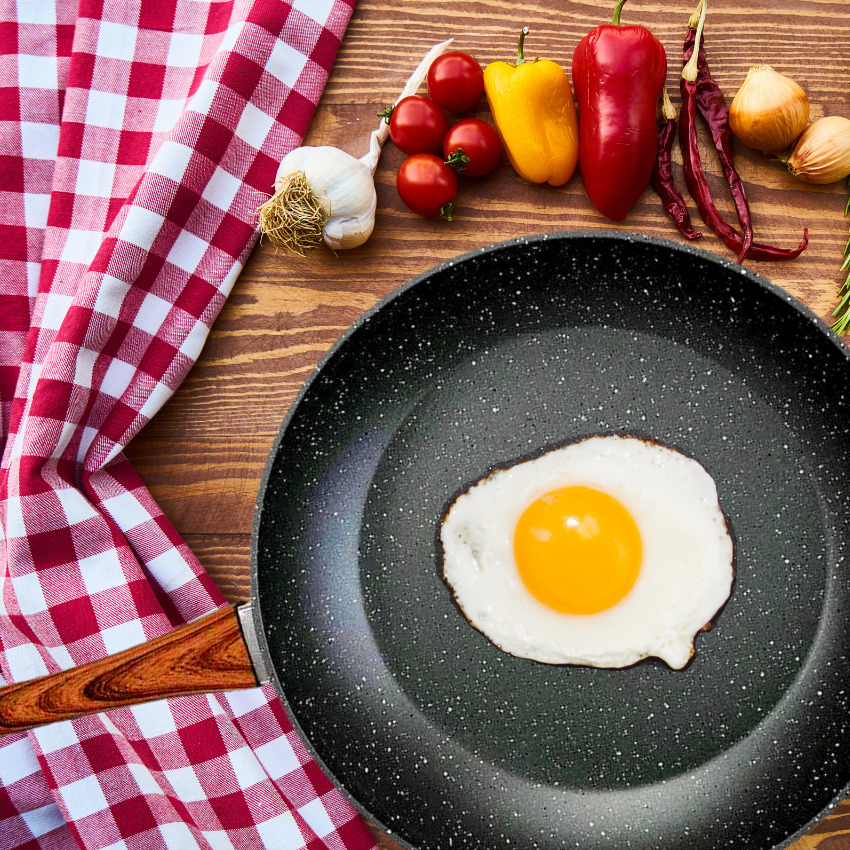28cm PFOA-Free Non-Stick Frypan | Wooden Look Handle