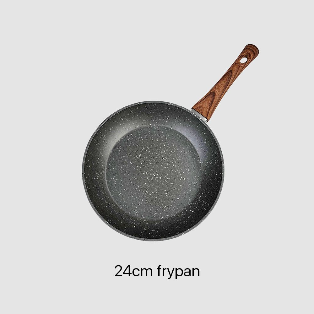 5-Piece Non-Stick Marble Coating Cookware Set | Saucepan, Casserole, Fry Pan