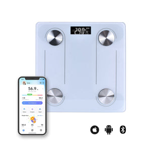 Clevinger Bluetooth Smart Digital Glass Bathroom Scale | Max Capacity 180KG with Smart Features