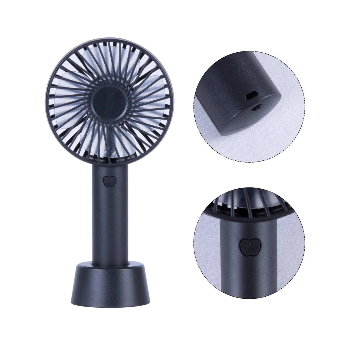 Mini USB Rechargeable Fan | Portable Table Stand | Adjustable Speed | Compact Cooling