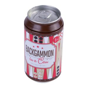 Backgammon in a Can | Travel Board Game