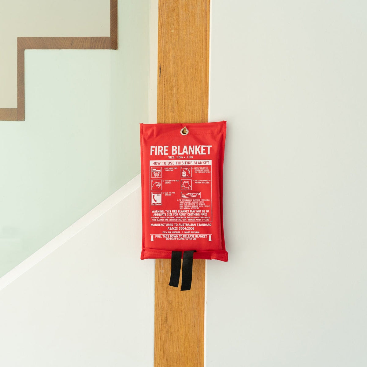 Fibreglass Fire Extinguishing Blanket | Home | Car | Boat | Caravan Safety | 1m x 1m