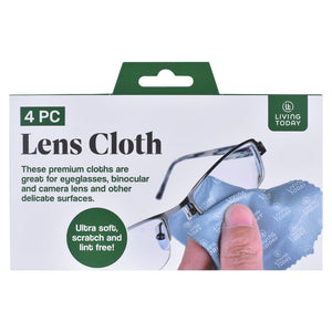 LIVING TODAY | 4pc Lens Polishing Cloth