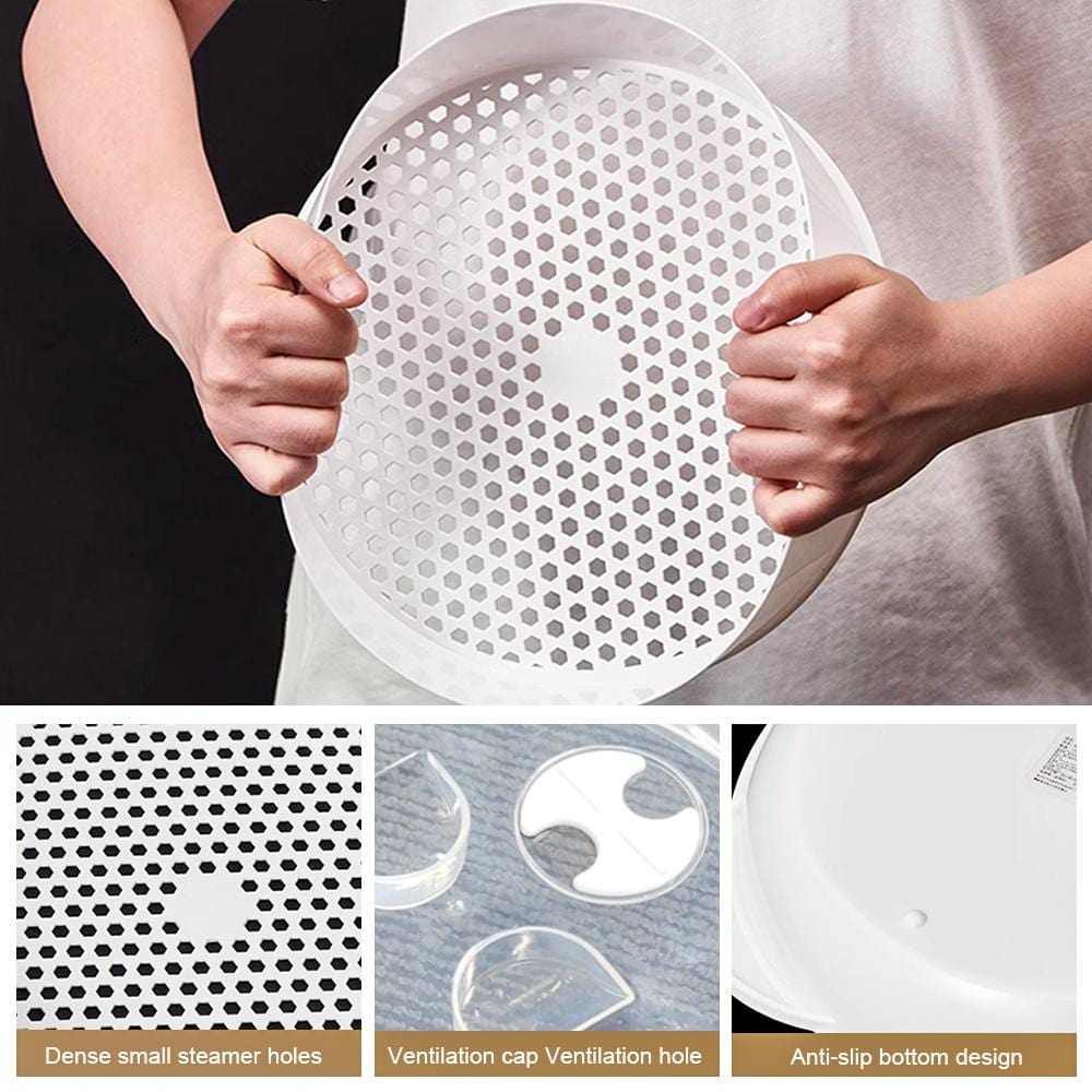 2-Tier Microwave Steamer | Multi-Function Cooking