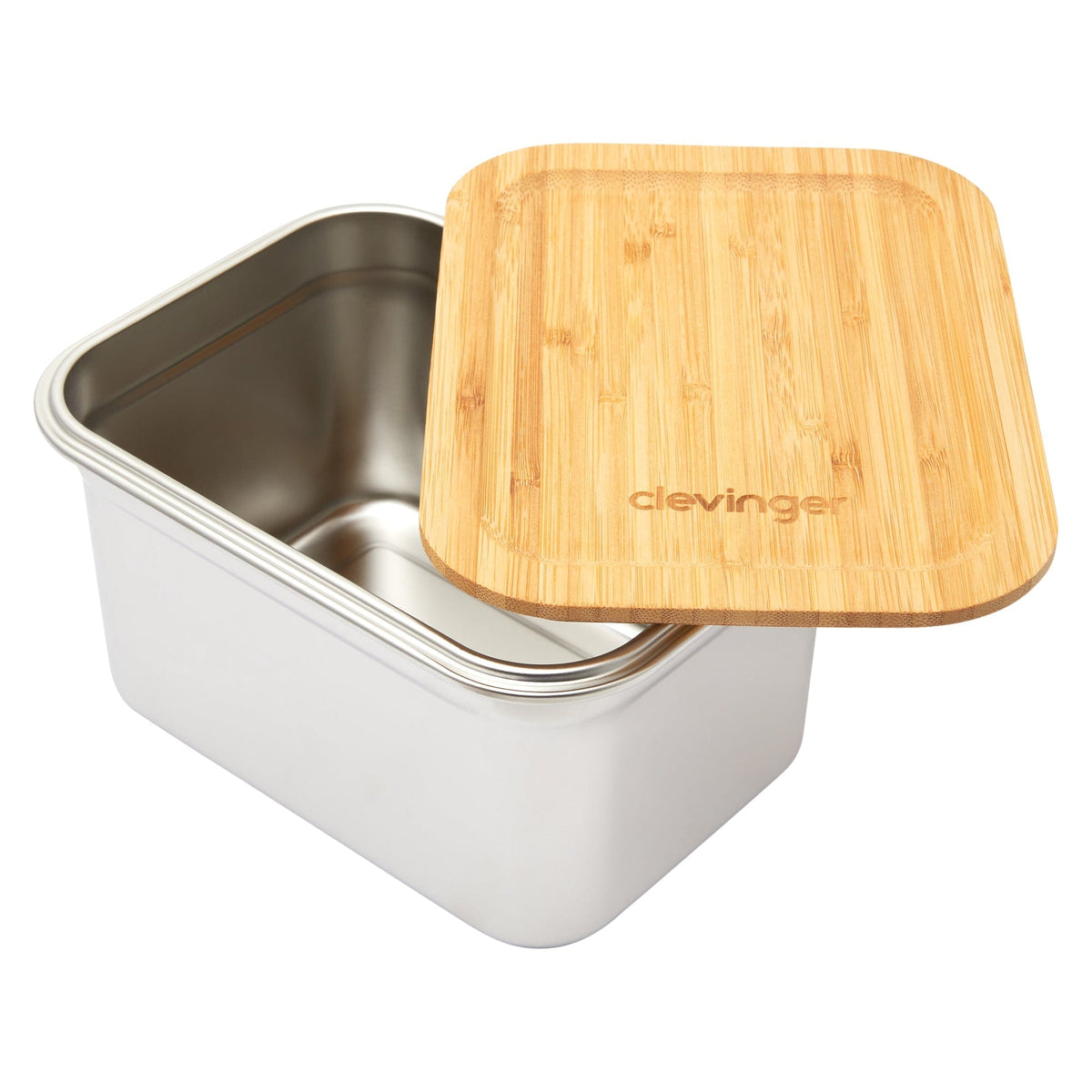 Clevinger Stainless Steel Bamboo Extra Large Lunch Box | 2000ml