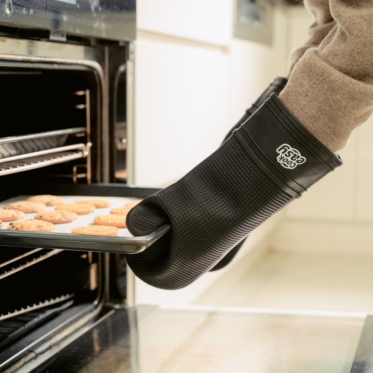 Silicone Oven Mitt | Heat-Resistant | Non-Slip Grip | Kitchen Baking & Cooking Glove